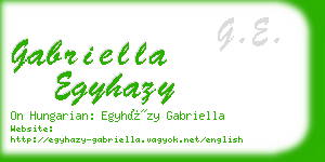 gabriella egyhazy business card